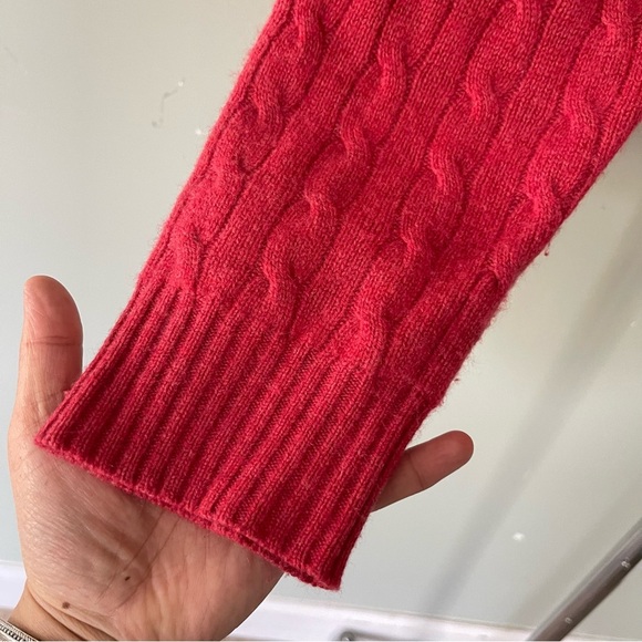 Vintage Polo Ralph Lauren Men’s cable knit sweater 100% Cashmere size XL - Picture 3 of 5